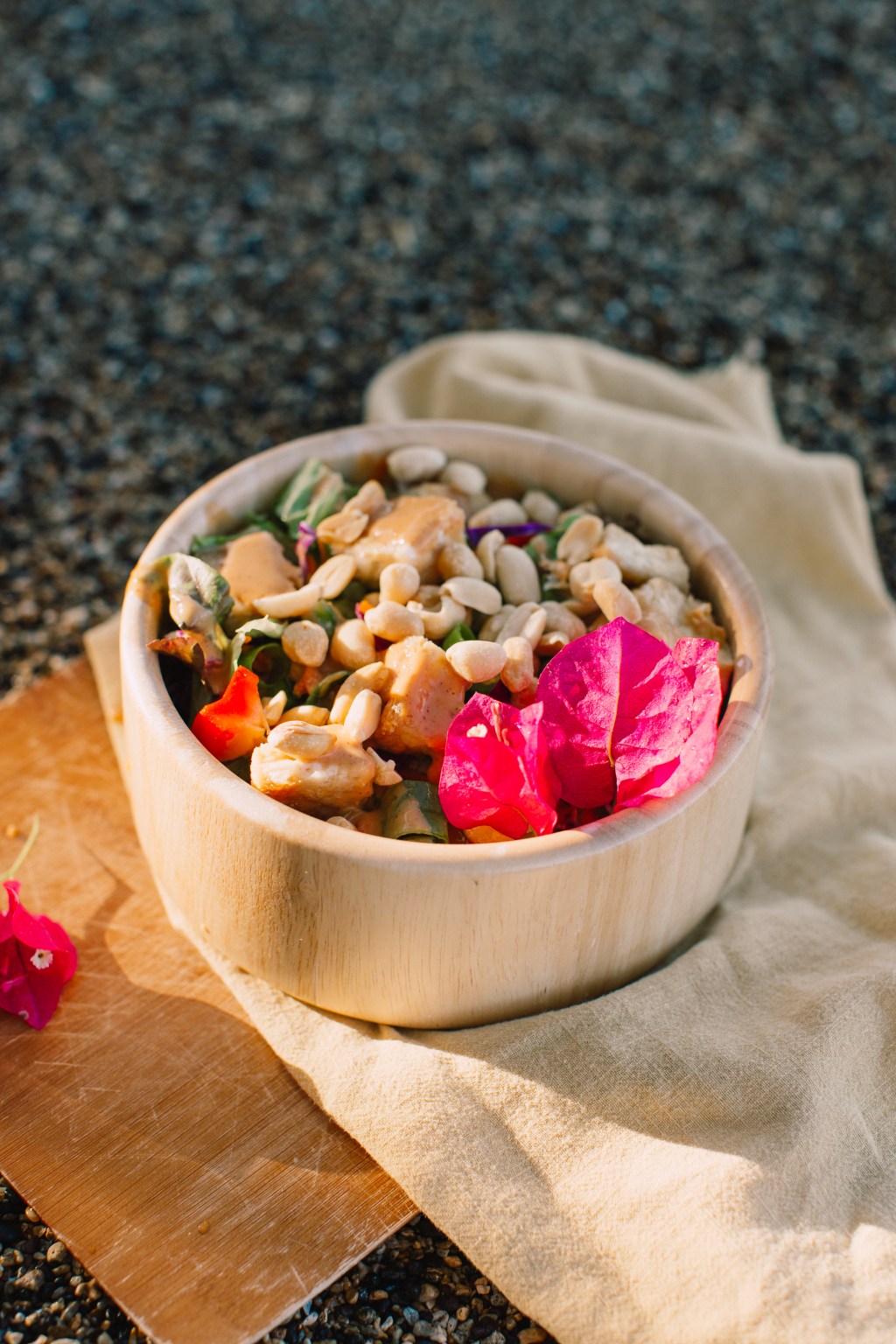 Chinese Salad with Crispy Tofu & Peanut&nbsp;Dressing